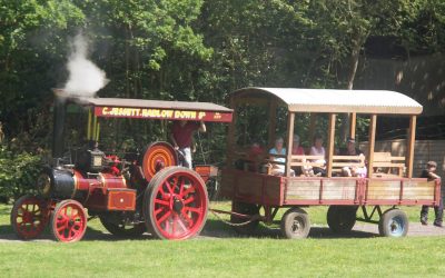 Traction engine trailer rides